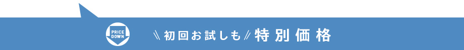 初回お試しも特別価格