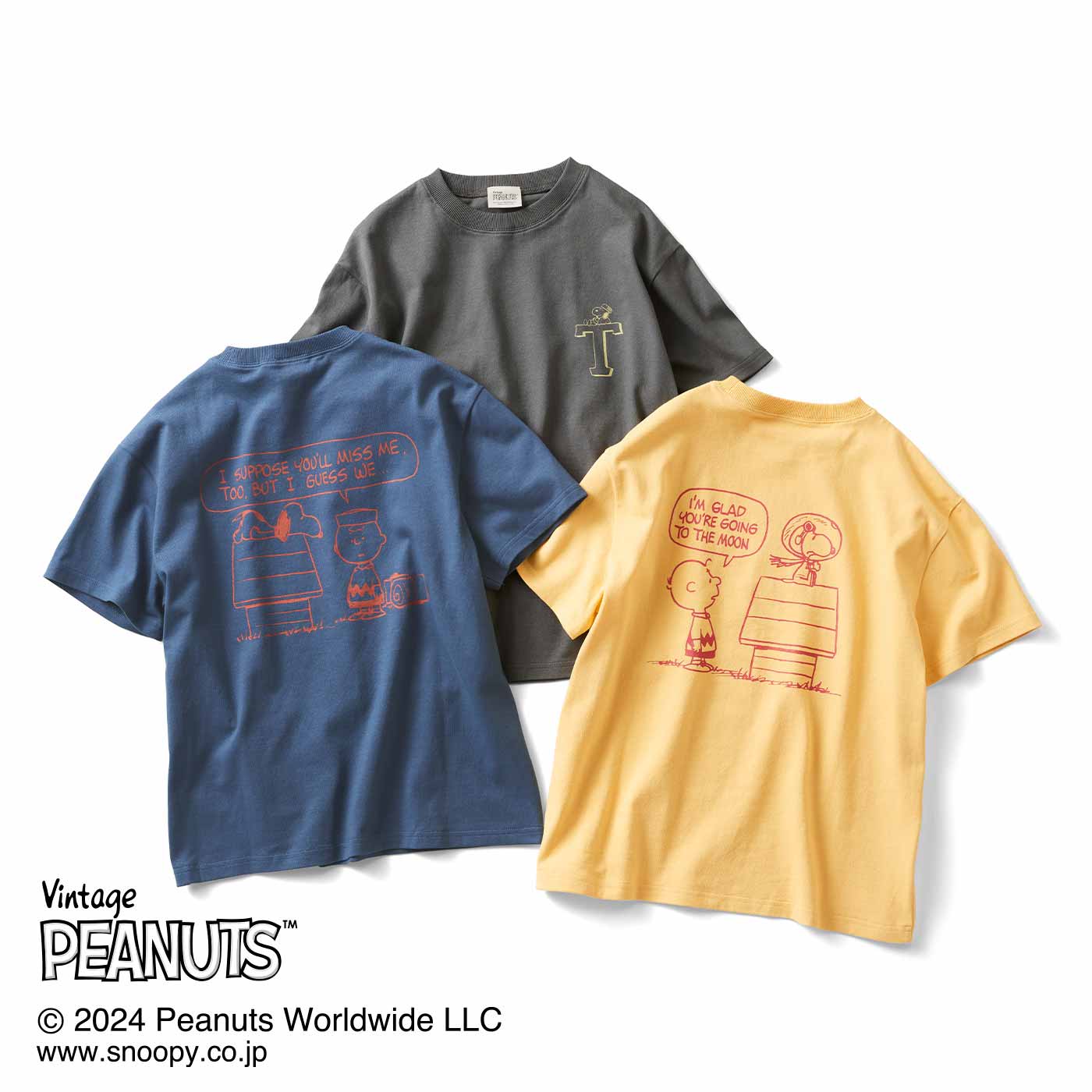 PEANUTS〈スヌーピー＆フレンズ〉ロゴプリントTシャツの会