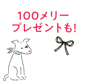 100メリープレゼントも！