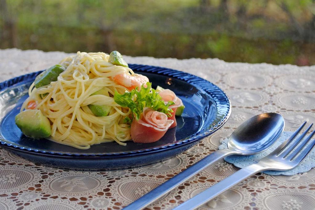 黄色（かぼす）そうめんのアレンジレシピ